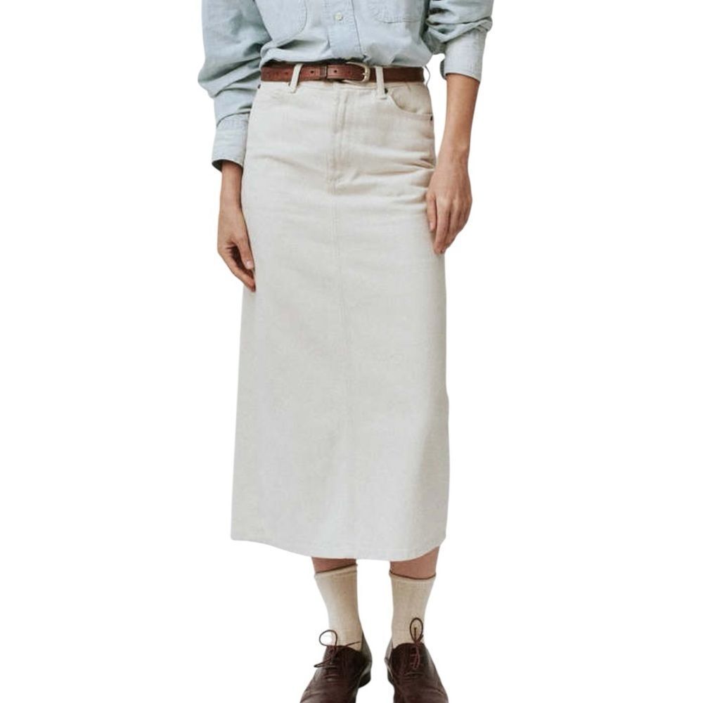 The Great denim column skirt size XS